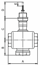 Клапан регулирующий Гранрег КМ124Р 2″ Ду50 Ру16 двухходовой, односедельчатый, с твердым седловым уплотнением, корпус — латунь, с трехпозиционным электроприводом СМП2.7 220В, корпус - пластик, Pmax = 10bar