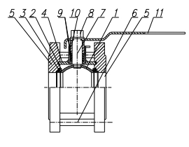 Материалы Кран шаровый газовый КШГу аналог 11с42п Ду65 Ру16 полный проход