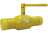 Кран шаровый Broen Ballomax газовый Ду125 Ру25/12 под приварку с ISO-фланцем, Траб=-40/+80 с ручкой