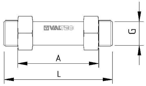 Вставки ремонтные для водосчетчика Valtec VTp.789 Ду15-20 Ру25, длина 80-110 мм, белые