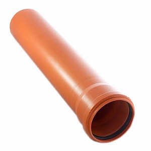 Труба наружная канализационная Дн160 (4.7 мм) длиной 1 метр Политэк из полипропилена