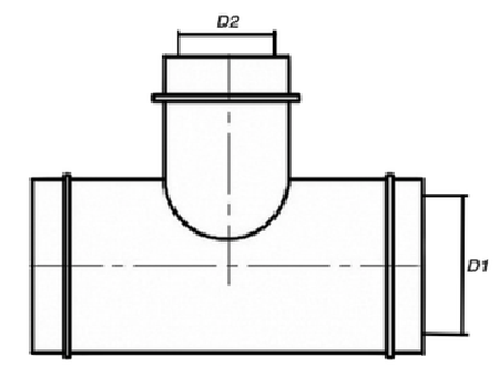 Тройник полипропиленовый PP-R переxодной Aqualink Дн50X25X50 Ру25 под приварку