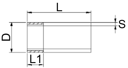 Резьба стальная МеталлПром-Инвест 1″ Ду25 Ру16 L=38мм из труб по ГОСТ 3262-75