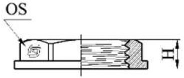 Контргайка латунная SantechSystems Ду25 1″ Ру16 никелированная с ребордой внутренняя резьба
