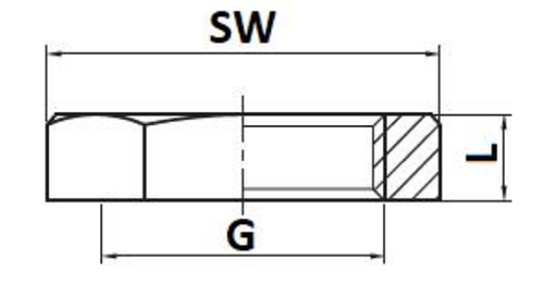 Контргайки латунные STOUT SFT-0037 Дн6-25 1/8″-1″ Ру16, внутренняя резьба