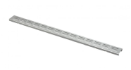 Решетка для дренажного желоба Alca Plast 75 мм прямая, 42отв х 324мм2, оцинкованная сталь