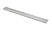 Решетка для дренажного желоба Alca Plast 100 мм прямая, 70отв х 324мм2, нержавеющая сталь