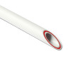 Труба полипропиленовая Pro Aqua RUBIS Дн50 Ру20 SDR7.4, длина 4 м, армированная стекловолокном с толщиной стенки 6.9 мм, белая