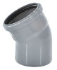 Отвод полипропиленовый РосТурПласт Дн110 угол 87˚30' для внутренней канализации, безнапорный, серый