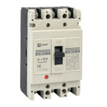 Автоматический выключатель трехполюсный EKF PROxima ВА-99М 3Р 800/800А, сила тока 800А, отключающая способность 75 кА, с электронным расцепителем