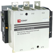 Контактор электромагнитный EKF КТЭ-330 3NO 1NO, катушка управления 400В, рабочий ток 330А AC