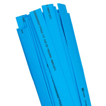 Трубка термоусадочная EKF ТУТ нг PROxima Дн12/6 в отрезках 1 м, коэффициент усадки 2:1, негорючая, синяя