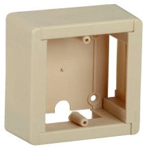 Коробка IEK Элекор КМКУ 88x88 мм, материал - полистирол, цвет сосна